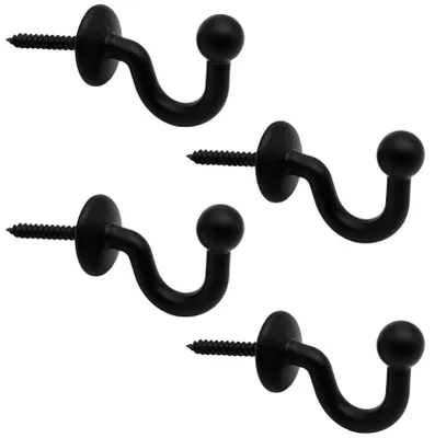 Image de Lot de 4 crochets pour rideaux, 64 mm