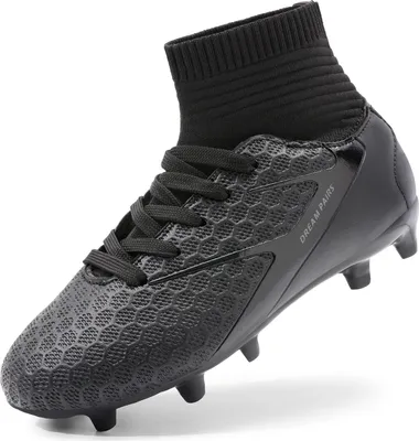 Produktbild von DREAM PAIRS Fu?ballschuhe Kinder Jungen Fu?ballschuhe Mädchen Atmungsaktive Fussball Schuhe Unisex Trainingsschuhe Sportschueh für Outdoor Alles SCHWARZ HZ19002K-E Gr??e 36 (EUR)