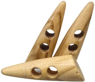 Produktbild von Holzknöpfe 12 Stück natürlich 4 Größen