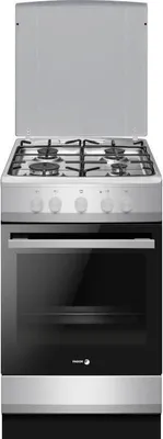 Image de Cuisinière à Gaz FAGOR FACG202S, 4 Foyers Gaz, 74 L, 50 x 60 cm, Silver, Convection Naturelle