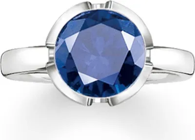 Produktbild von TR2036-048-32-52, TR2036-048-32-54 Ring syn. Korund dunkelblau TR2036-048-32 Thomas Sabo
