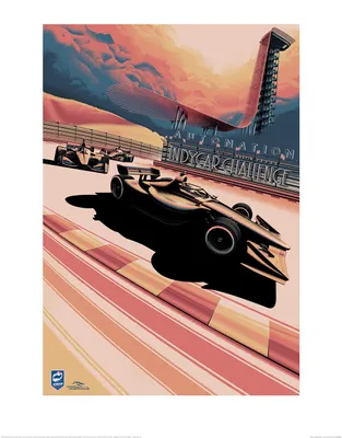 Obrázek produktu pro Formule 1 – IndyCar Challenge – Umělecký tisk – 30 x 40 cm – Plakát