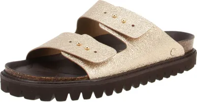 Produktbild von Genuins G105606 Phet Vegan - Damen Schuhe Pantoletten - Platinum, Größe:41 EU