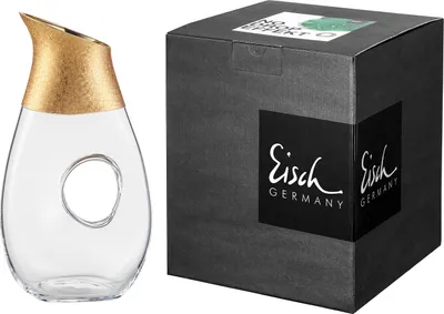 Obrázek produktu pro Eisch value set 2 kusy džbán 706/1,5 zlatý s uchem v dárkové krabičce GOLD RUSH 74370615 a dárek + příspěvek