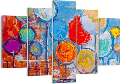 Produktbild von Bild auf Leinwand - Leinwandbild - Abstraktion modern - 150x100cm - Wand Bild - Wanddeko - Leinwanddruck - Bilder - Kunstdruck - Wanddekoration - Leinwand bilder - Wandkunst - EA150x100-4013
