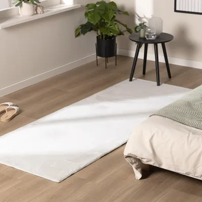 Zdjęcie produktu dla Volero - Miękki dywanik z niskim włosiem – Cosy Biały - 80x250cm