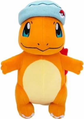 Obrázek produktu pro Jazwares Pokémon Charmander Winter Edition Modrá čepice 20 cm