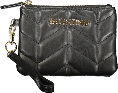 Produktbild von Elegante Damen Geldbörse in Schwarz mit Kontrastdetails und Reißverschluss