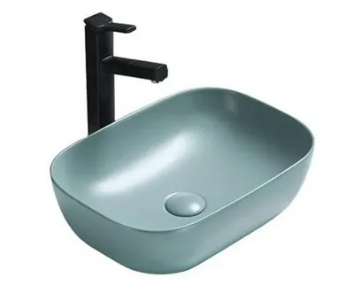 Produktbild von Mexen Rita Aufsatzwaschbecken 45 x 32 cm, hellgrün matt - 21084548