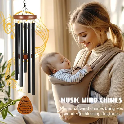 Produktbild von Windspiel für Garten, 11,8 x 6,3 Zoll, Aluminium, Erinnerung