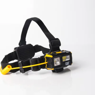 Image de Baladeuse Et Lampe Torche Frontale Cat à Led 170 Lum (baladeuse) / 250 Lum (lampe Torche), 4 Fonctions. Livré Avec 3 Piles Aaa.