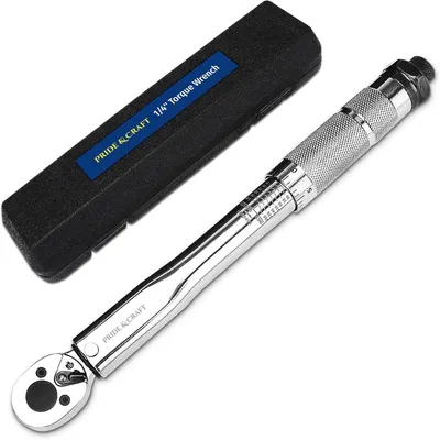 Image de Clé dynamométrique 1/4 de pouce, plage de couple 20-200 IN-LB / 2,26-22,6 Nm, précision ±3%, 72 dents