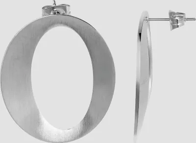 Produktbild von Akzent Edelstahl Ohrstecker, Oval