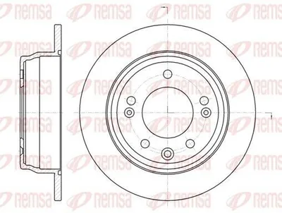 Produktbild von 2x REMSA Bremsscheibe 61105.00 hinten für HYUNDAI ix35 (LM EL ELH) 262mm 262mm