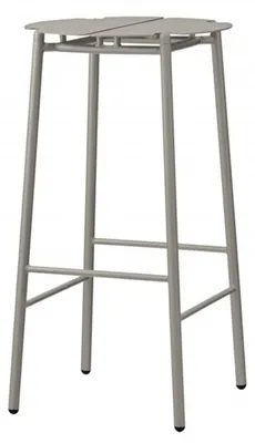 Produktbild von Aytm Novo Barhocker aus Metall für den Außenbereich taupe 75 cm