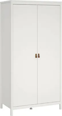 Immagine prodotto di Dmora Guardaroba 2 Ante Zagabria 58.4x199h cm Bianco, Appendiabiti 2 Ante