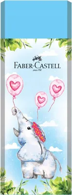 Produktbild von FABER-CASTELL PVC-freier JUNGLE-Radiergummi pastell