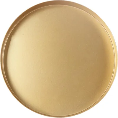 Produktbild von Dekotablett Metall Ø 20 x 2 cm gold