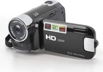 Obrázek produktu pro Přenosná digitální kamera D90 1080P 16MP pro začátečníky - DV kamera s 16x zoomem - 27palcový displej - anti-shake point - záznamová kamera pro teenagery a studenty.