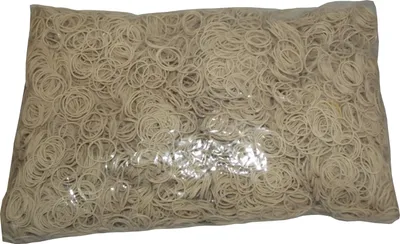 Produktbild von 1 kg Gummiringe weiß 15 mm Ø 1,5 x 1,5 mm breit