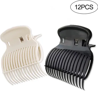 Obrázok produktu pre 12 ks natáčky na vlasy, sponky na natáčky, natáčky, sponky s háčikom, sponky na zvlnenie vlasov, izolačné sponky, náhodná farba