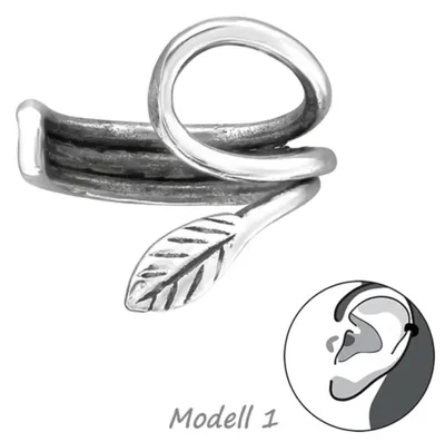 Produktbild von Ohrklemme Silber 925: Ear Cuff Fake Ohrring ohne Loch Modell 1