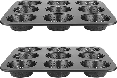 Obrázek produktu pro Kulatá forma na pečení, s nepřilnavým povrchem, průměr 30 cm, vhodná pro 9 rohlíků, muffinů a hamburgerů