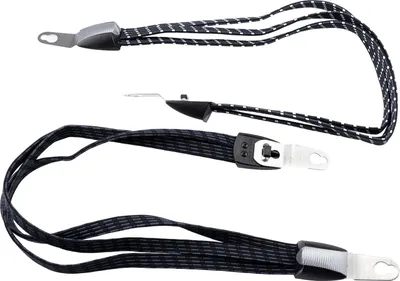 Image de Sangle de serrage WIDEK "Trio" 3 fois, trous Ø 6 et 10 mm, noir blanc/