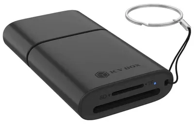Image de Icy Box IB-CR204-CU3 Card Reader IcyBox 2 in 1 USB 3.2 Gen 1 Type-C/A