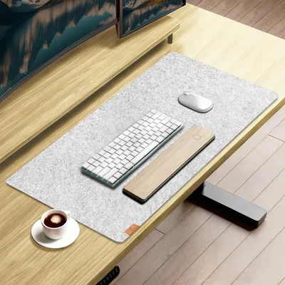 Imagen del producto de Alfombrilla de escritorio de fieltro grande, 80 x 40 cm