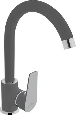 Obrázek produktu pro Dřezová baterie, dřezová baterie, moderní grafit/chrom, vysoká 27,6 cm, DOKOS