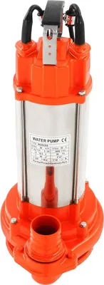 Image de Pompe à eau - Pompe submersible pour eaux usées - 2200 W - Acier inoxydable - Hauteur de refoulement 25 m - Prise UE - 230 V 50 Hz - Rouge