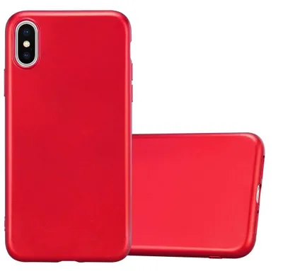 Zdjęcie produktu dla Etui ochronne Cadorabo do Apple iPhone XS MAX w kolorze czerwonym Etui na telefon komórkowy Etui silikonowe TPU