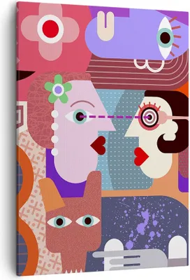 Produktbild von Bild auf Leinwand - Leinwandbild - Einteilig - Abstraktion modern - 50x70cm - Wand Bild - Wanddeko - Wandbilder - Leinwanddruck - Wanddekoration - Leinwand bilder - Wandbild - PA50x70-3984