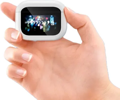 Produktbild von Bluetooth LCD Display Kopfhörer mit gutem Sound kompatibel mit iPhone Samsung Xiaomi Google – Weiß