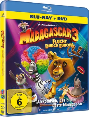 Produktbild von Madagascar 3 - Flucht durch Europa  (+ DVD)