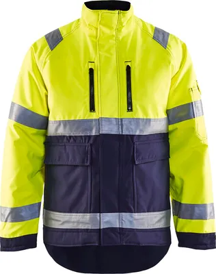 Produktbild von Blakläder High Vis Winterjacke 4827 1977 in div. Farben, Farbe:gelb/marineblau, Größe:XS