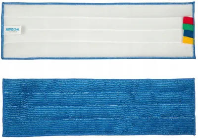 Produktbild von HIPROM Mikrofaser Flachmopp 45 cm Blau mit Klettverschluss