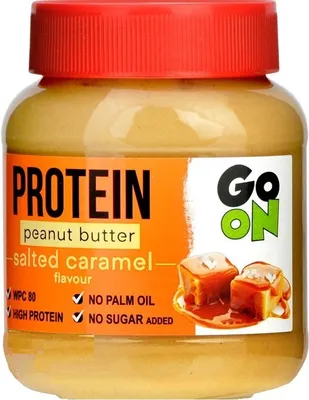 Obrázek produktu pro Sante Go On Arašídové máslo s příchutí slaného karamelu se sladidlem (350g), 55762