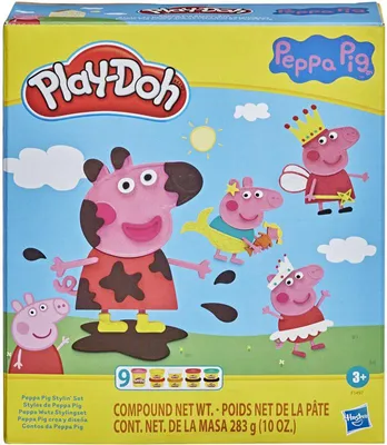 Productafbeelding van Play-Doh Peppa Wutz Styling set, knutterspeelgoed
