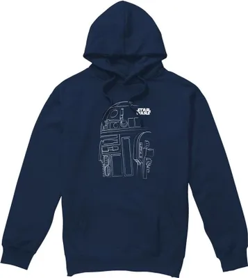 Immagine prodotto di Star Wars - Felpa con cappuccio per uomo/donna Unisex TV28527 (S) (Navy)