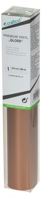 Produktbild von craftcut G27 Plotterfolie glänzend COPPER-METALLIC 30,5 x 300 cm