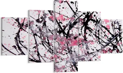 Produktbild von Bild auf Leinwand - Leinwandbild - Abstraktion modern - 125x70cm - Wand Bild - Wanddeko - Leinwanddruck - Bilder - Kunstdruck - Wanddekoration - Leinwand bilder - Wandkunst - EA125x70-3891