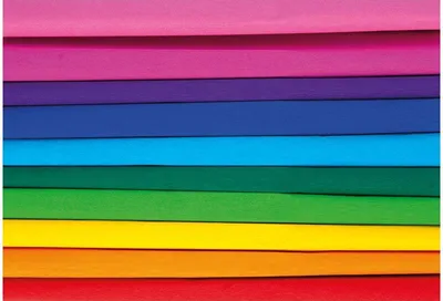 Produktbild von Seidenpapier Geknittertes 50x200cm - Mix 10 Farben Regenbogen