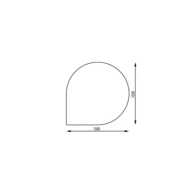 Produktbild von Haas+Sohn | Kamin Glasplatte, Funkenschutzplatte | Form F