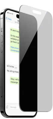 Productafbeelding van Gehard privacyglas voor iPhone 15 Plus en 16 Plus