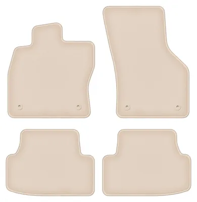 Immagine prodotto di Tappetini in moquette per Volkswagen Golf VIII 2019- (Alltrack/hatchback/station wagon) – set 4 pezzi, beige, su misura – Wielganizator FORTUNA