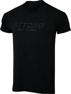 Produktbild von ATTONO T-Shirt Schwarz Sport Fitness Running Tennis Jogging Shirt - Größe XL