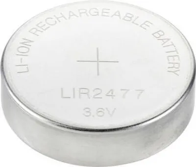 Immagine prodotto di Batteria a bottone LIR 2477 Litio 180 mAh 3,6 V 1 pz