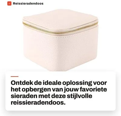 Obrázek produktu pro Dailygoods- Jewelry Box s 6 sametovými taškami - Organizátor pro